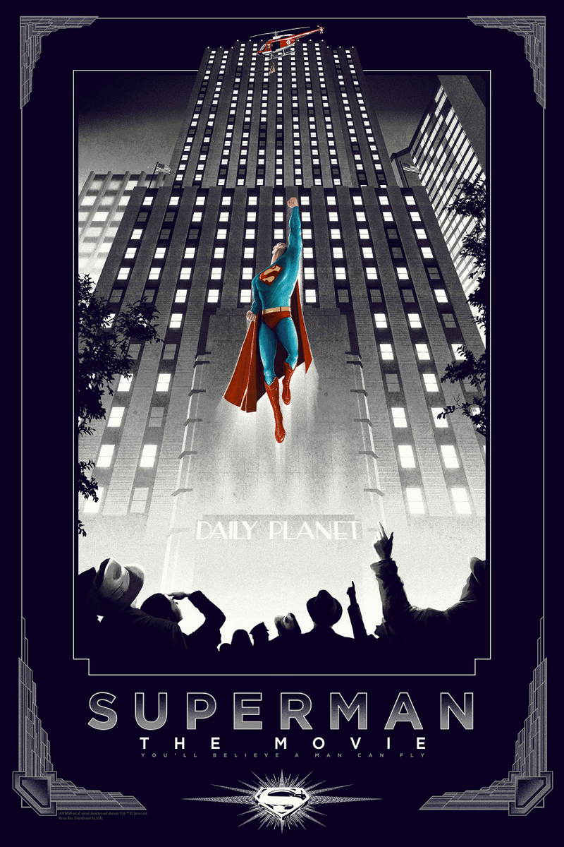 Illustration for article titled This Classic Superman Movie Poster Is Simply Super